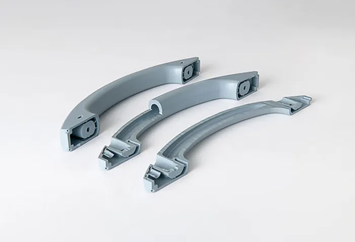 Tay nắm sản xuất bằng phương pháp ép phun hỗ trợ khí